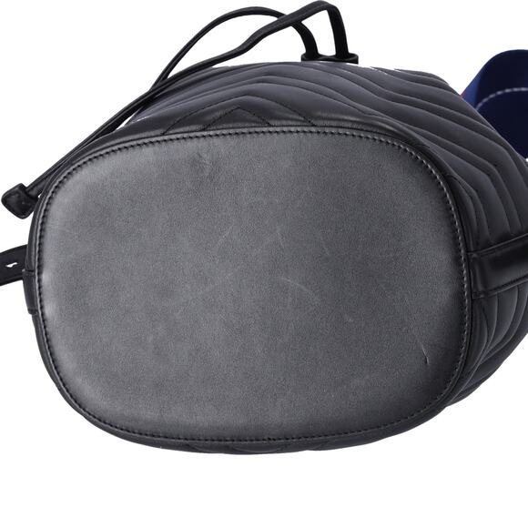 GUCCI GG Marmont Shoulder Bucket Bag 476674 Black Leather - Picture 5 of 9